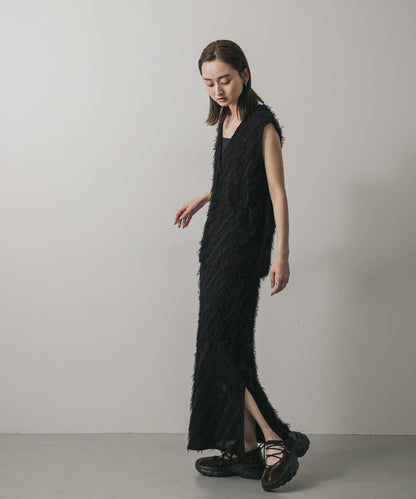 流蘇針織半身裙