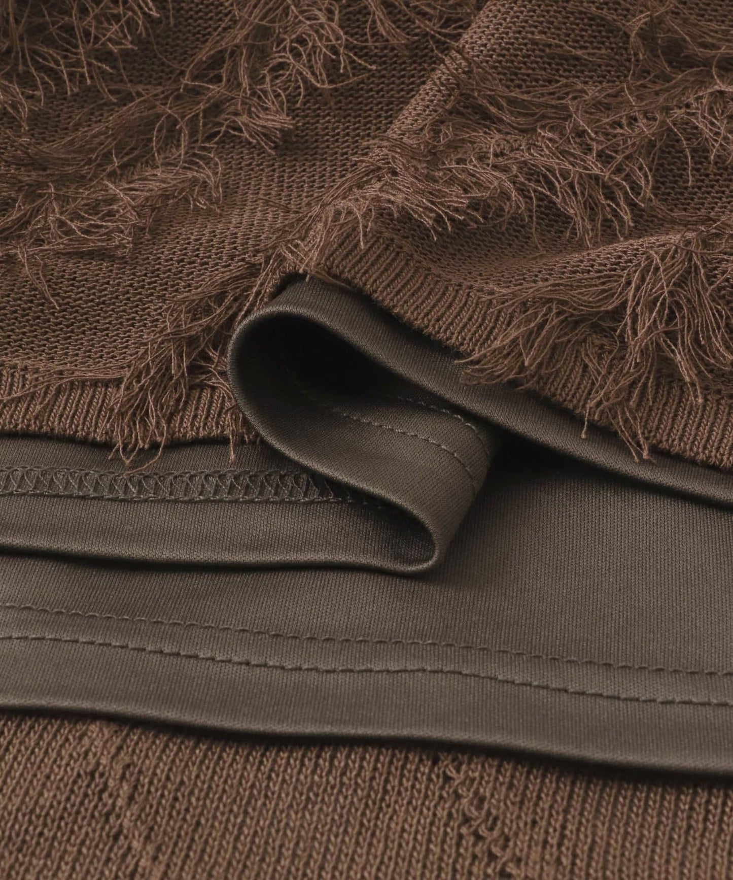 流蘇針織半身裙