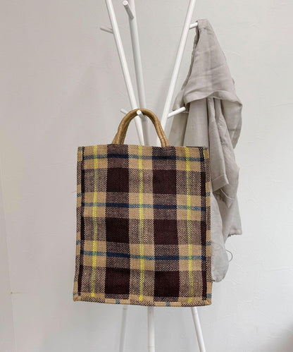 【TARANGO/塔蘭戈】黃麻編織手提購物袋 L