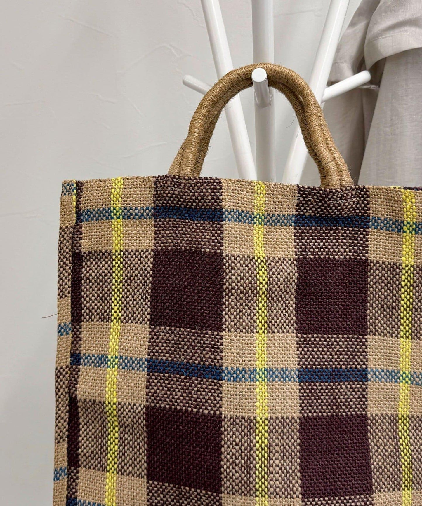 【TARANGO/塔蘭戈】黃麻編織手提購物袋 L