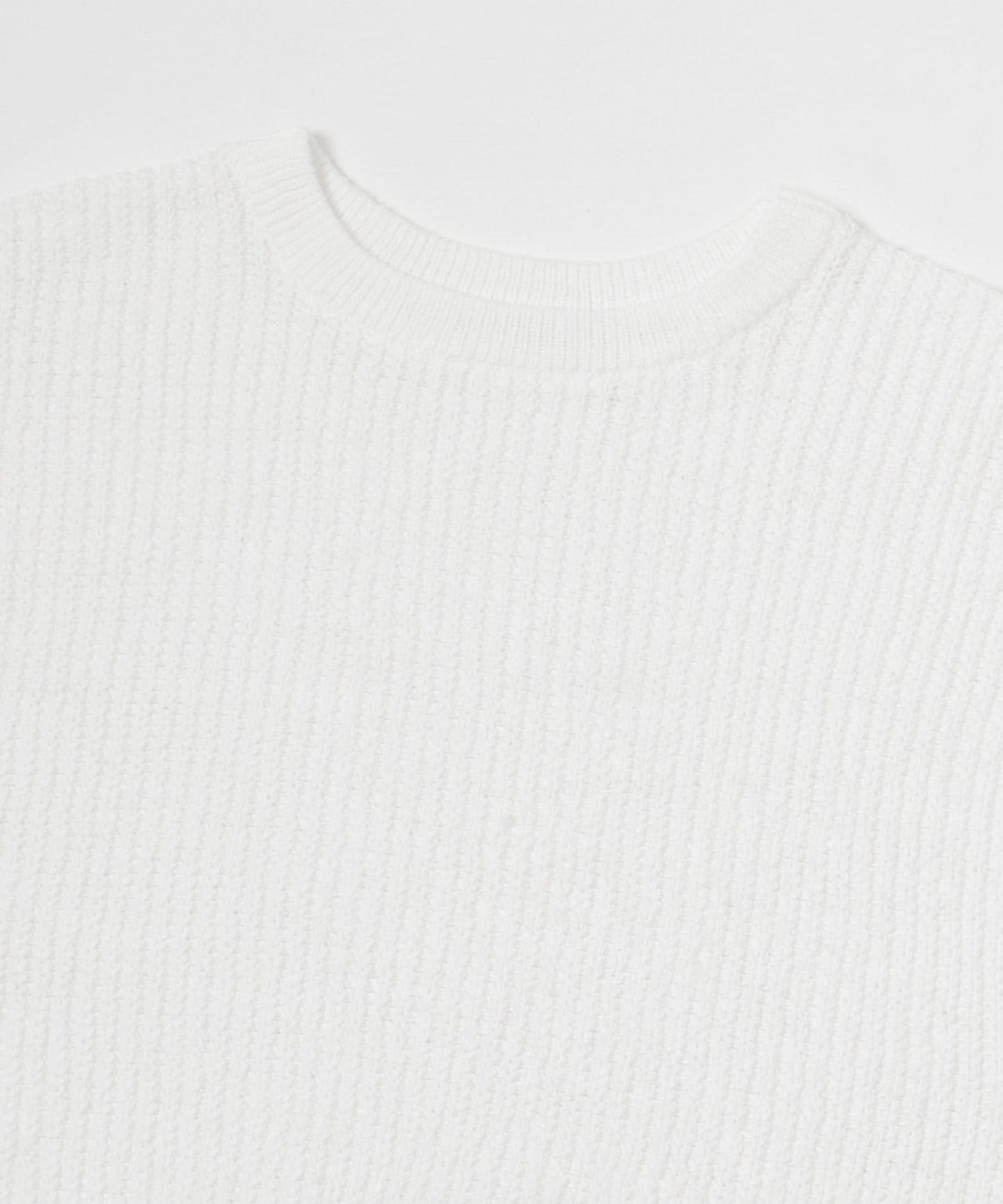 紙紗法式短袖針織衫