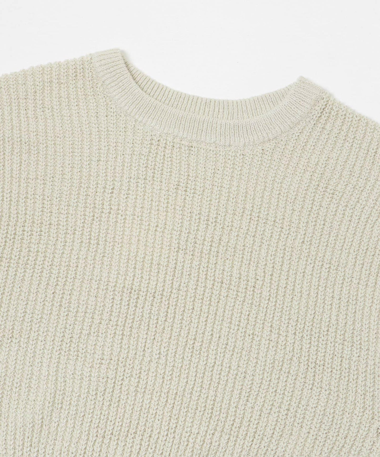 紙紗法式短袖針織衫