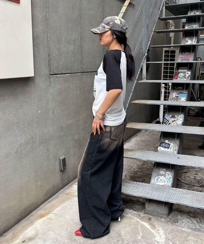 WHO'S WHO gallery Charlotte薄紗插肩五分袖T恤