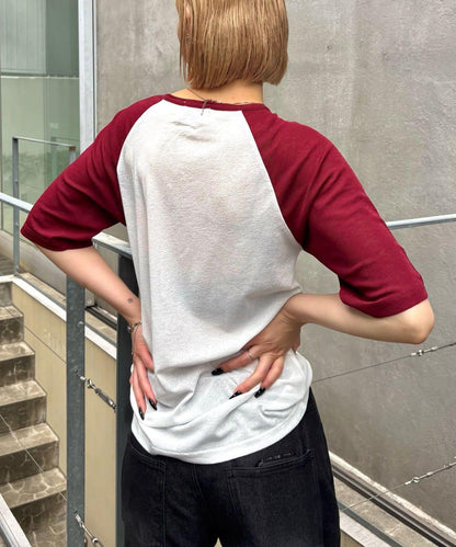 WHO'S WHO gallery Charlotte薄紗插肩五分袖T恤