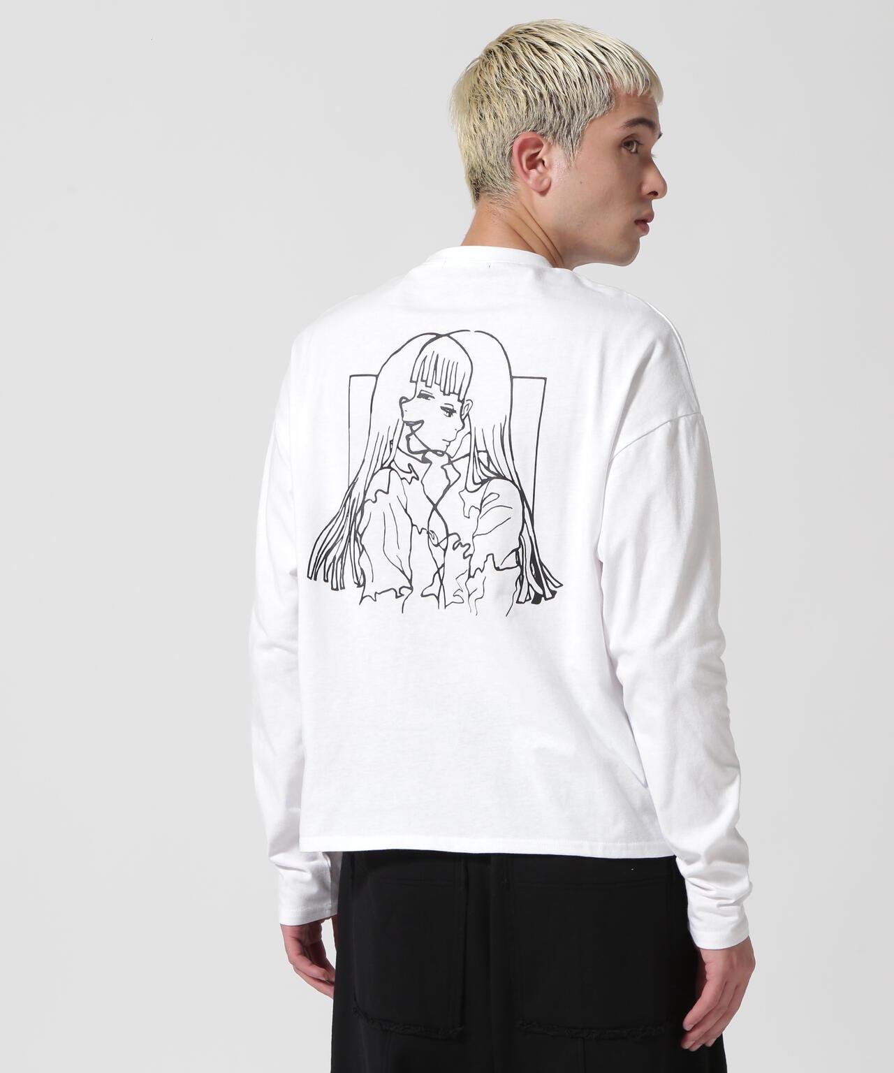 gibous×LHP/吉博斯×LHP/Twins女孩長款T恤/合作長袖T恤
