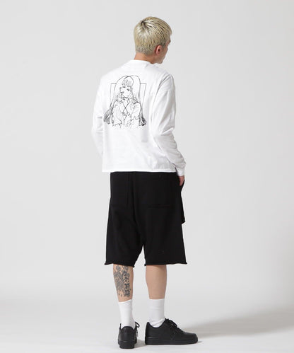 gibous×LHP/吉博斯×LHP/Twins女孩長款T恤/合作長袖T恤