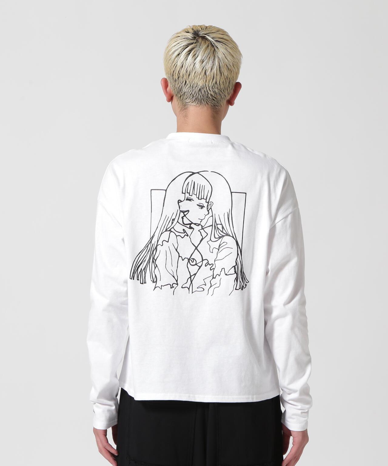 gibous×LHP/吉博斯×LHP/Twins女孩長款T恤/合作長袖T恤