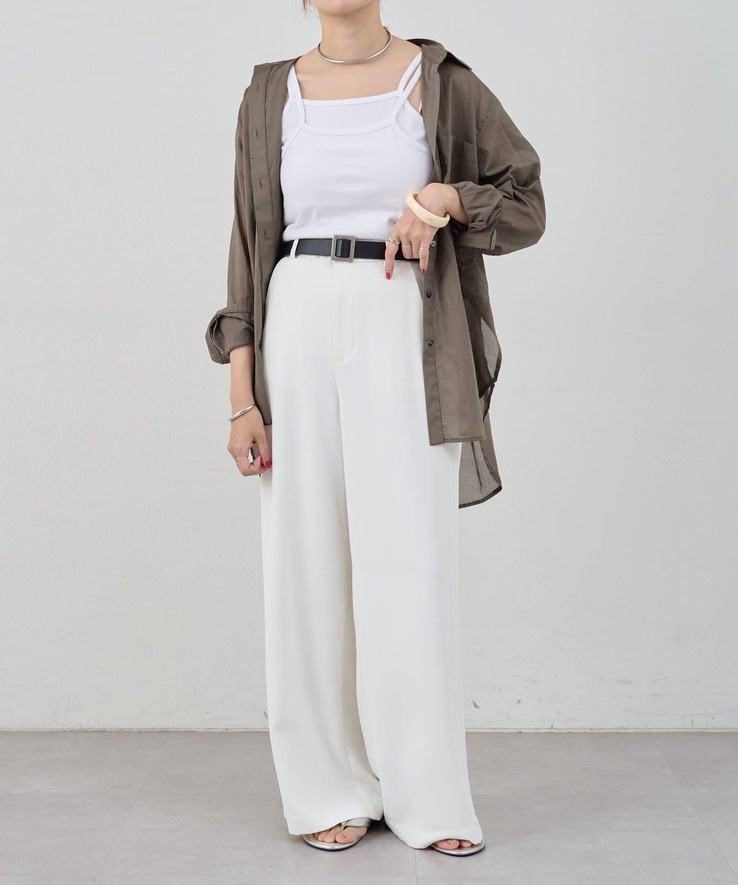 SHENERY 側邊條紋褲