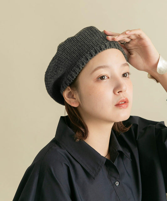 針織貝雷帽