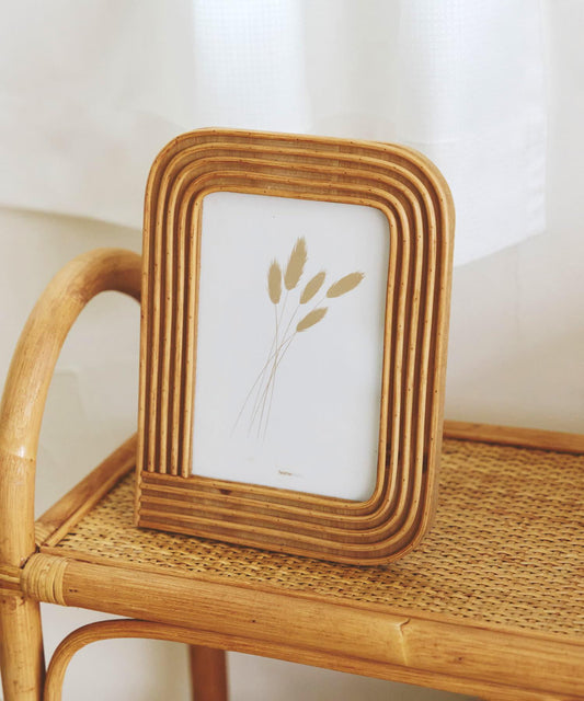 ラタンラインフォトフレーム