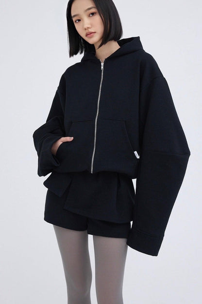 Edge forme 拉鍊連帽衛衣