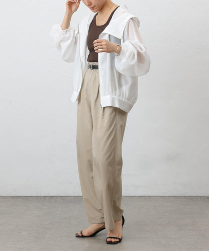 透明滌綸煮沸帶帽羽絨服