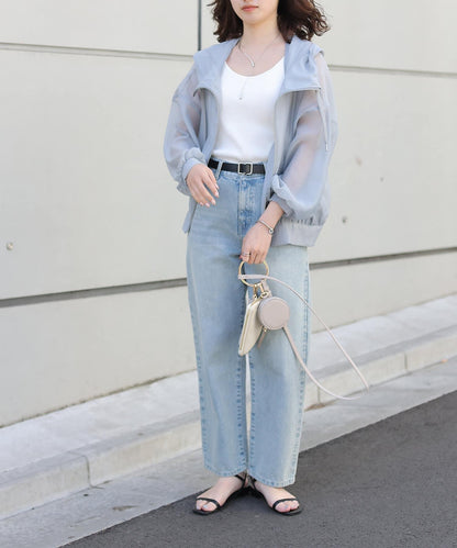 透明滌綸煮沸帶帽羽絨服