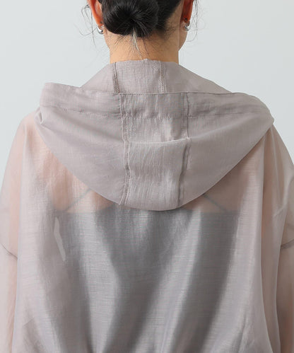 透明滌綸煮沸帶帽羽絨服