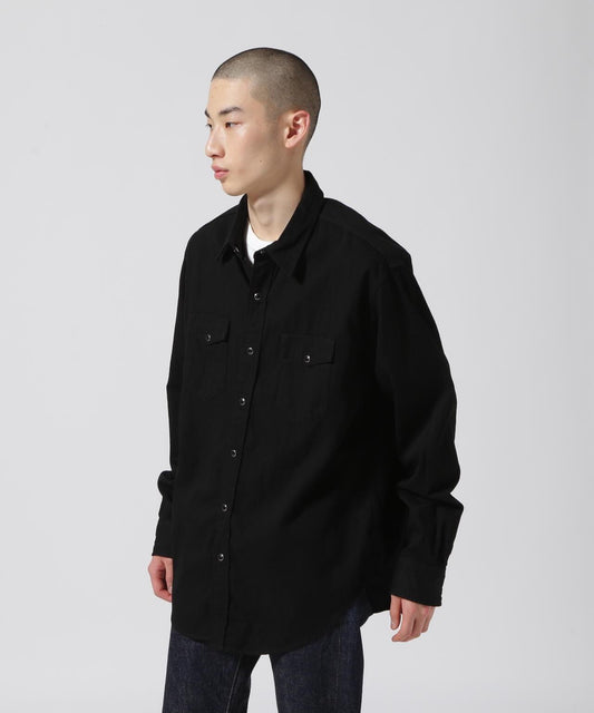 MINEDENIM（礦物牛仔）牛仔寬鬆西裝襯衫