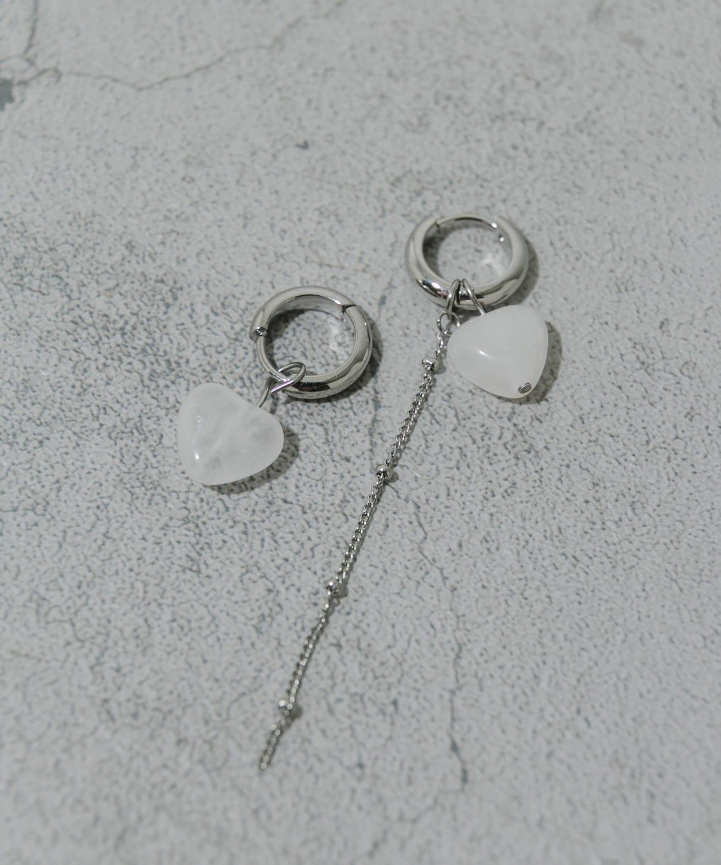 不鏽鋼愛心吊墜兩用耳環