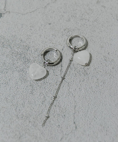 不鏽鋼愛心吊墜兩用耳環