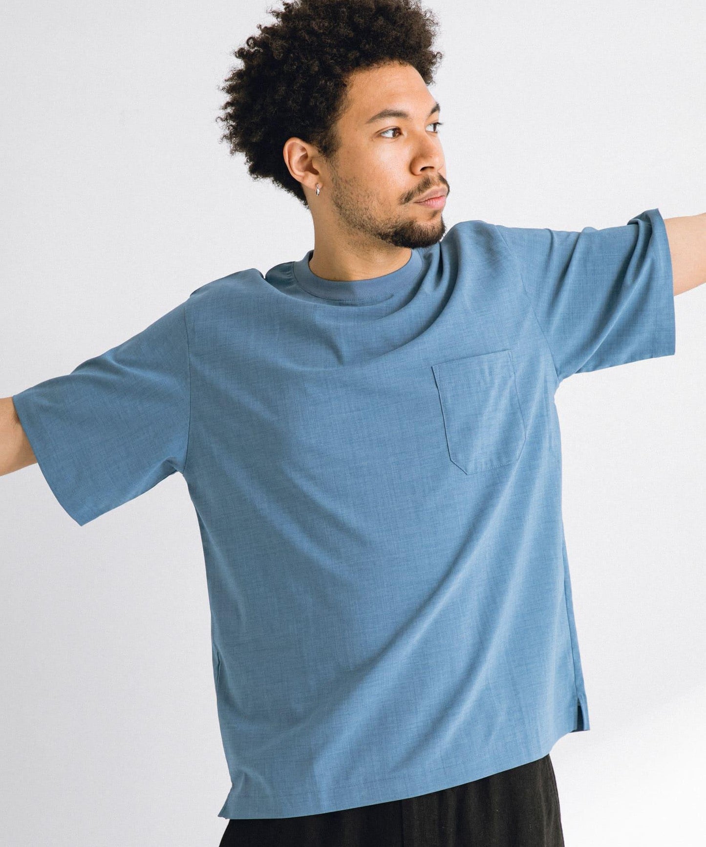 吸水速幹快乾亞麻觸感T恤