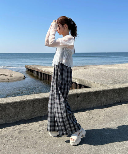 鏤空設計 2piece 揹帶褲套裝