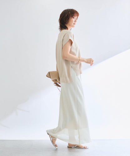 【接觸冷感】冰涼觸感肩部針織衫