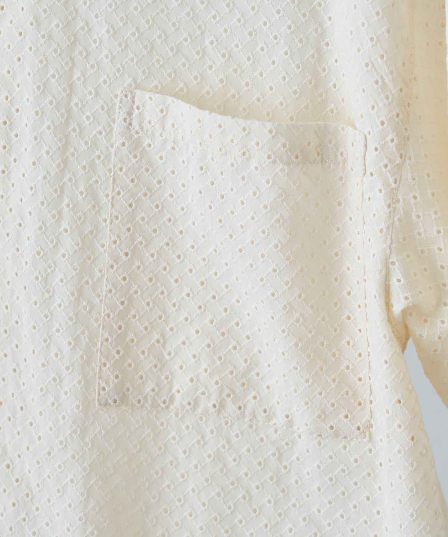 CIAOPANIC TYPY 中性提花刺繡蕾絲襯衫