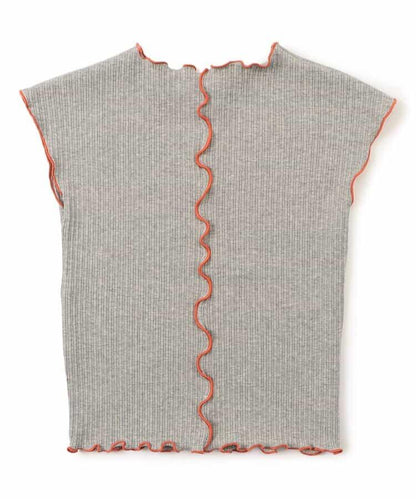 柔軟肋條紋背心