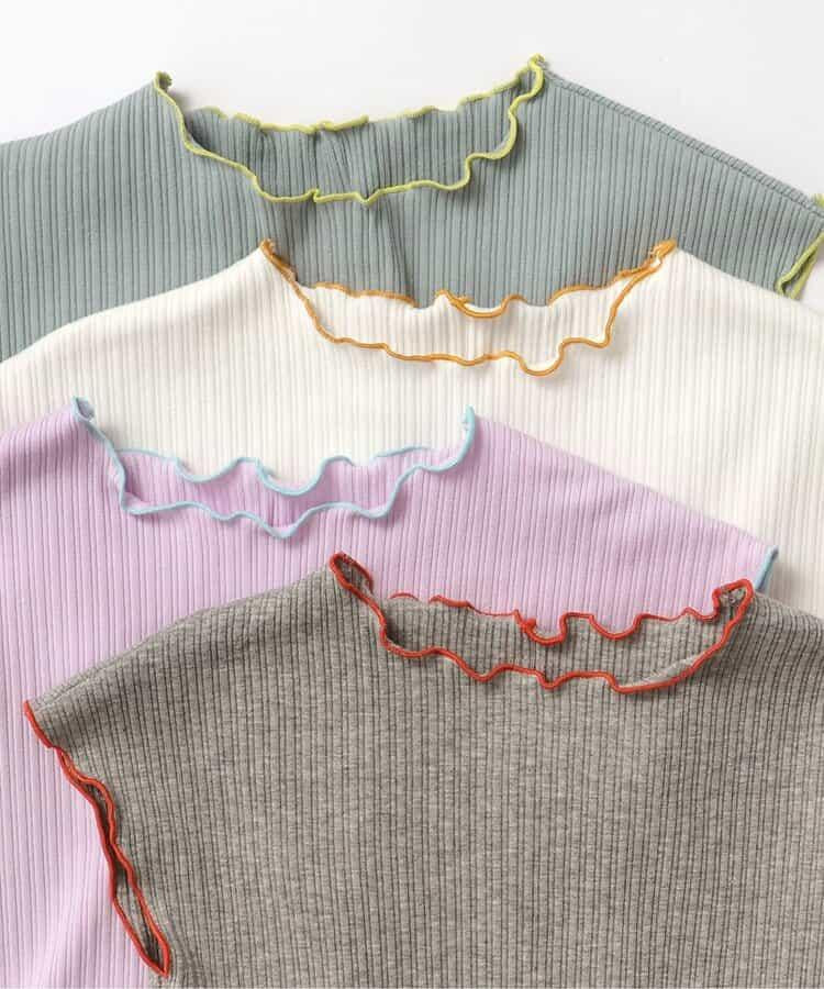 柔軟肋條紋背心