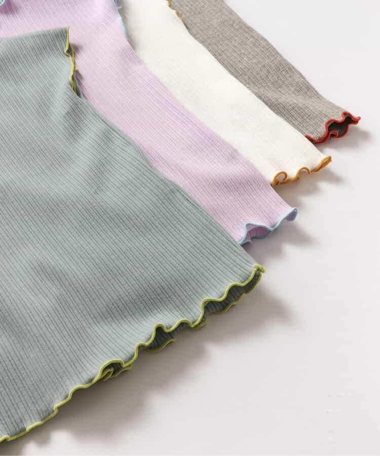 柔軟肋條紋背心