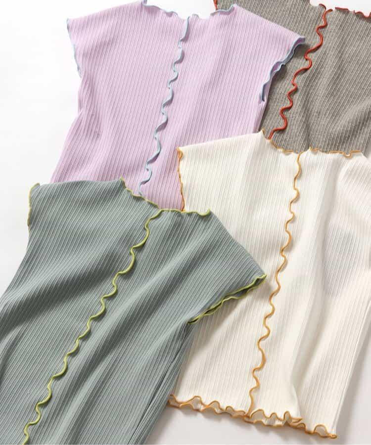 柔軟肋條紋背心