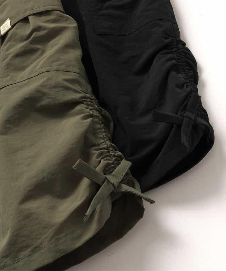 對接荷葉邊連衣裙