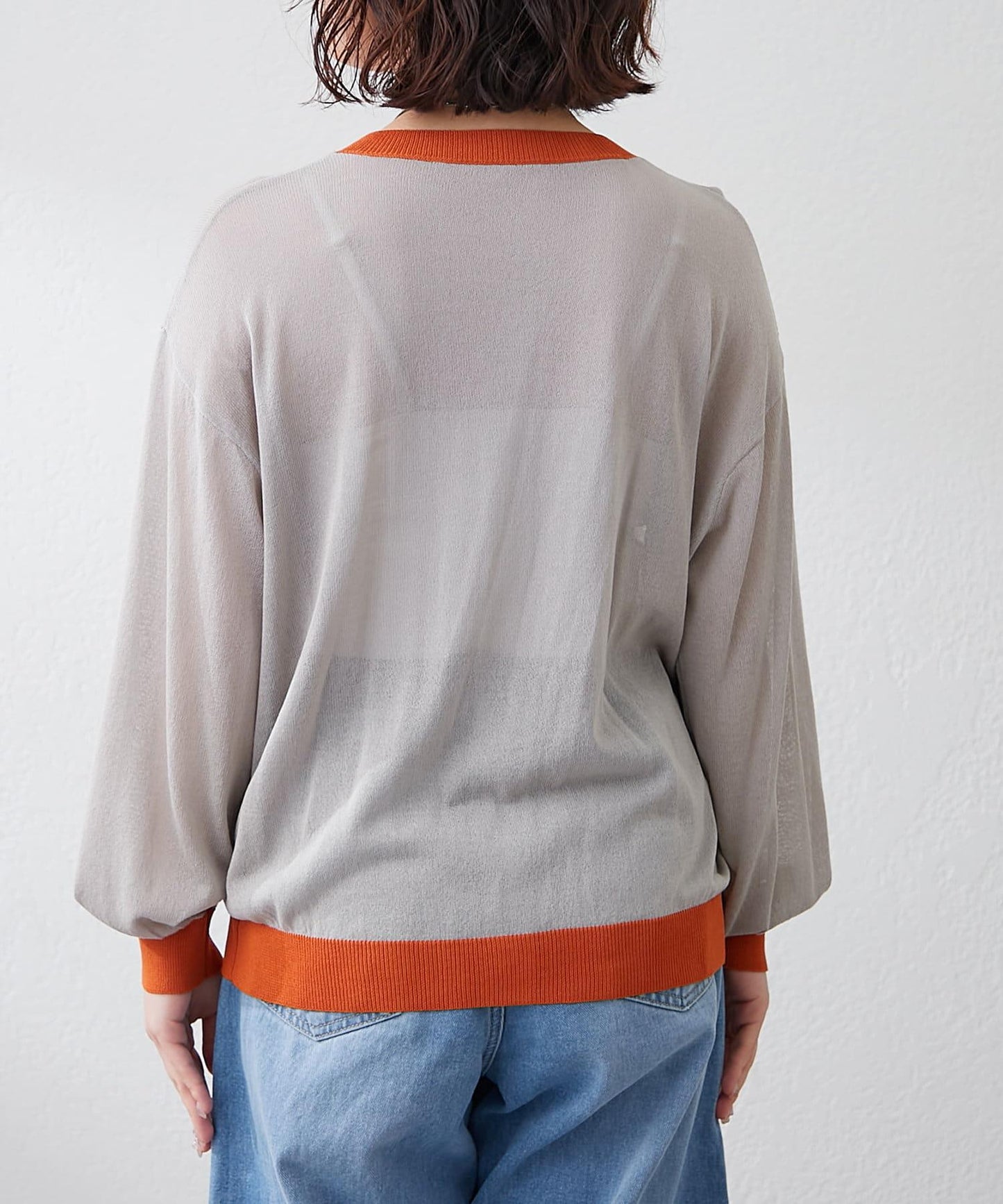 【@kana__18s精選】配色透明針織開衫