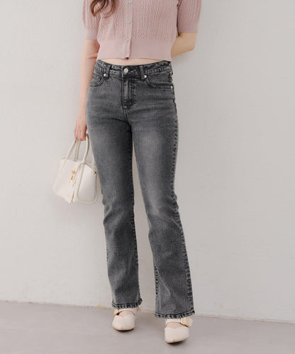 【@reve.perle_企劃】後綁帶荷葉邊喇叭褲