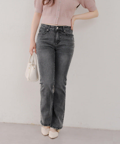 【@reve.perle_企劃】後綁帶荷葉邊喇叭褲