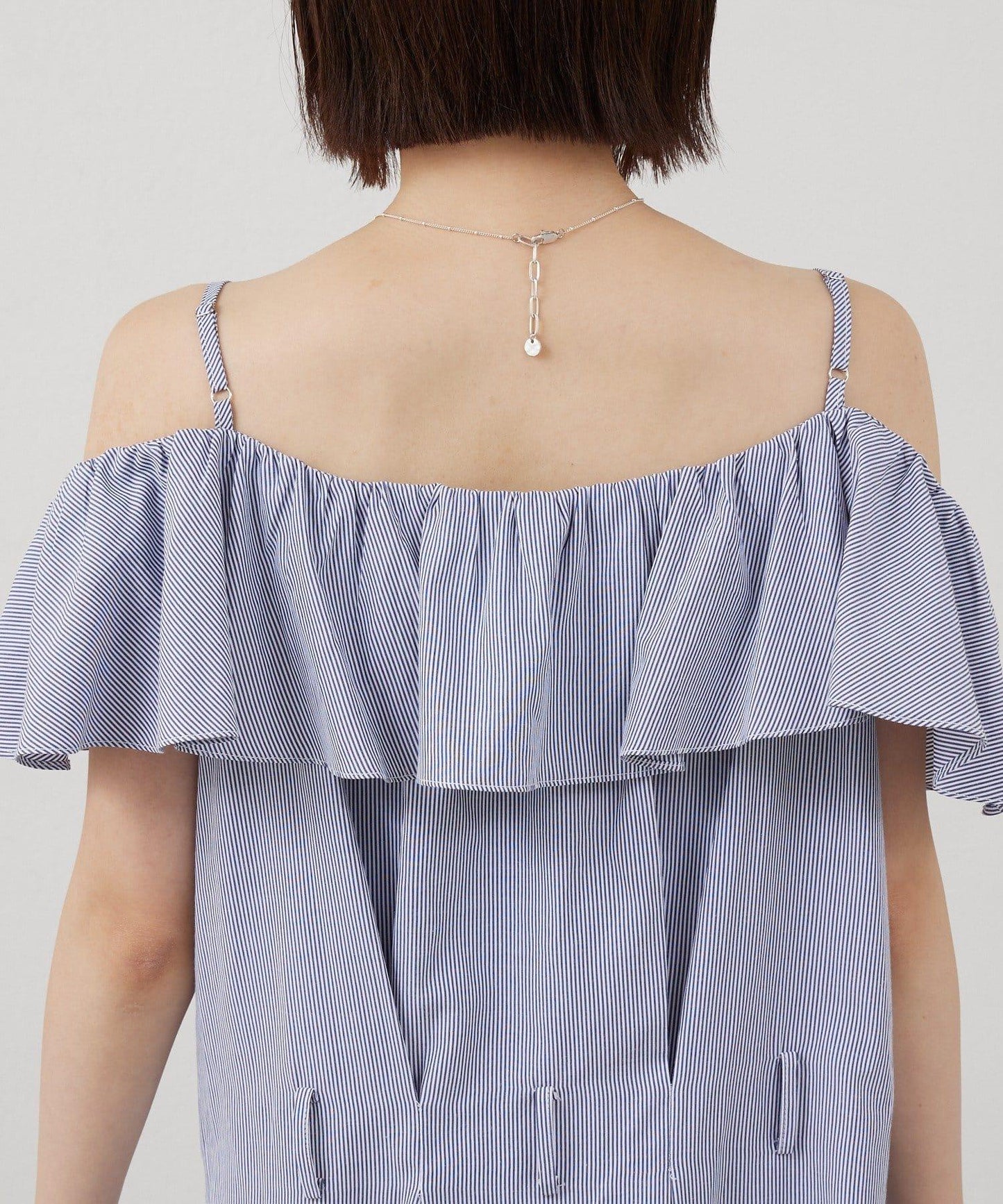 mline 露肩襯衫風 迷你連衣裙