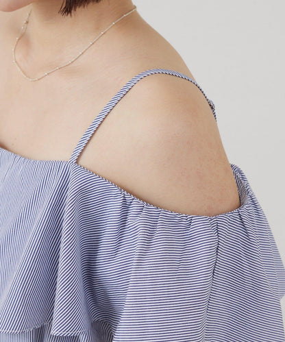 mline 露肩襯衫風 迷你連衣裙