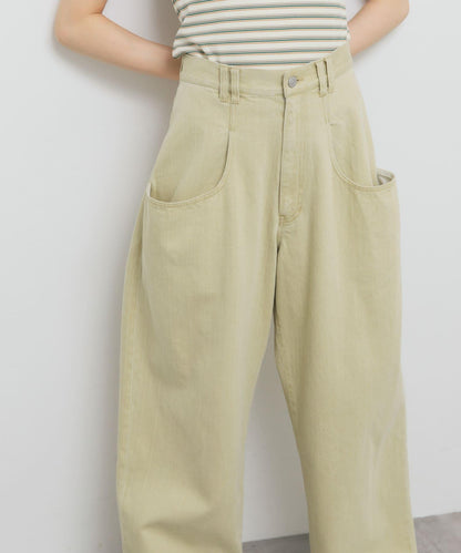 3尺碼可選大口袋設計斜紋長褲