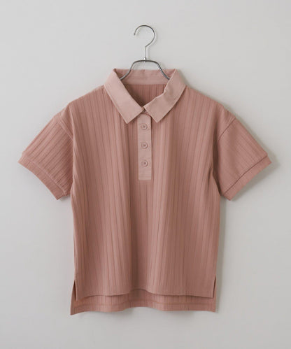 布料polo領條紋上衣