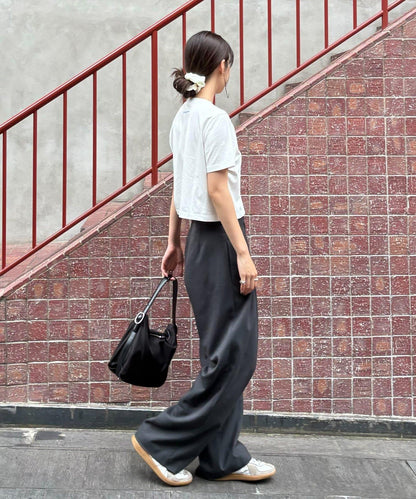 【PIKO企劃 / 復古】背部標誌刺繡緊身T恤