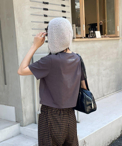 【PIKO企劃 / 復古】背部標誌刺繡緊身T恤