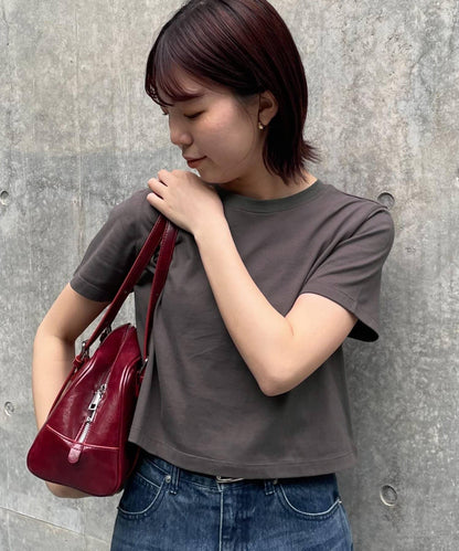 【PIKO企劃 / 復古】背部標誌刺繡緊身T恤