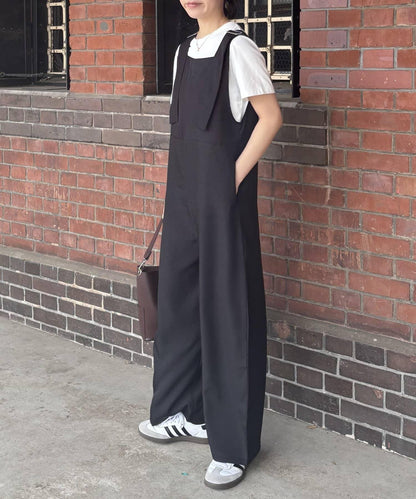 【PIKO企劃 / 網絡限定】亞麻風連體褲