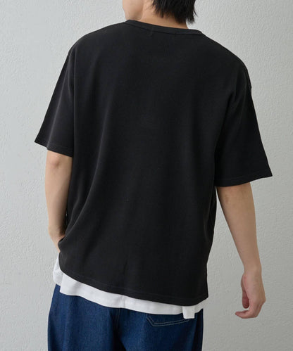 【範例】氣烤華夫餅亨利領T-shirt
