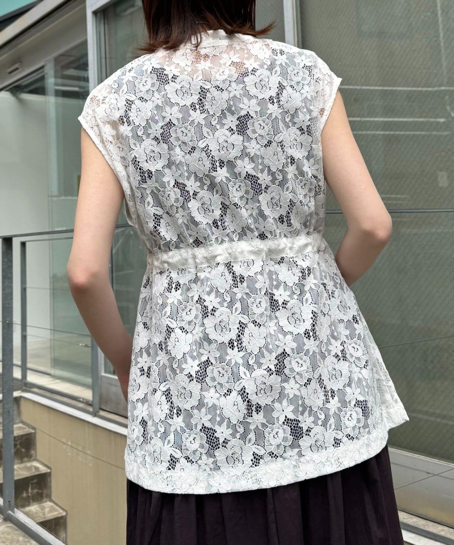 CIAOPANIC TYPY 蕾絲軍風背心