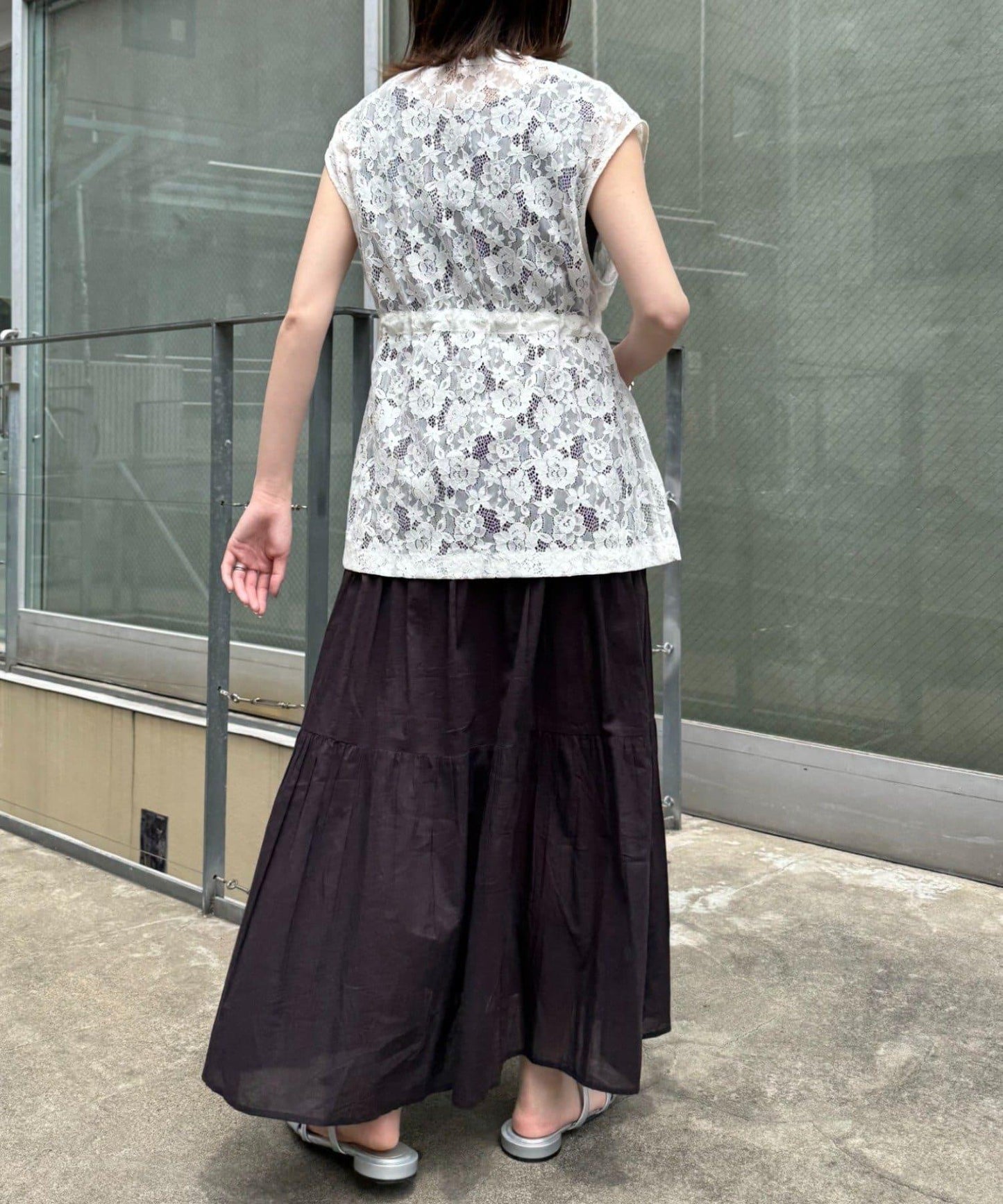 CIAOPANIC TYPY 蕾絲軍風背心