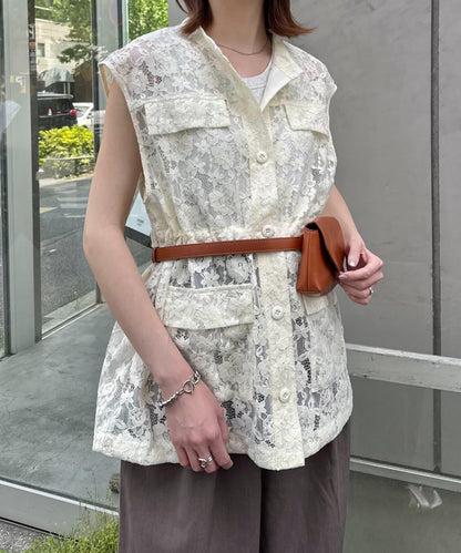 CIAOPANIC TYPY 蕾絲軍風背心