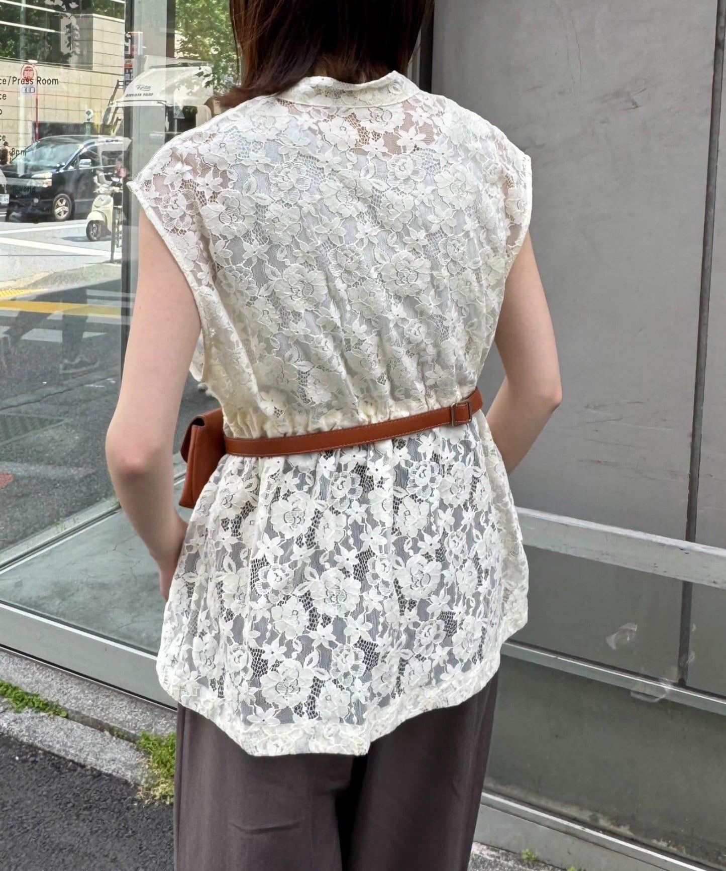 CIAOPANIC TYPY 蕾絲軍風背心