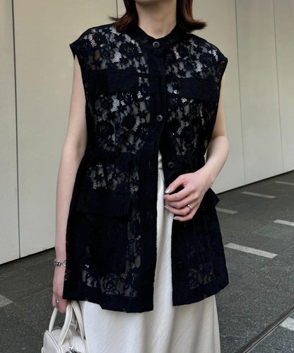 CIAOPANIC TYPY 蕾絲軍風背心
