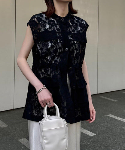 CIAOPANIC TYPY 蕾絲軍風背心