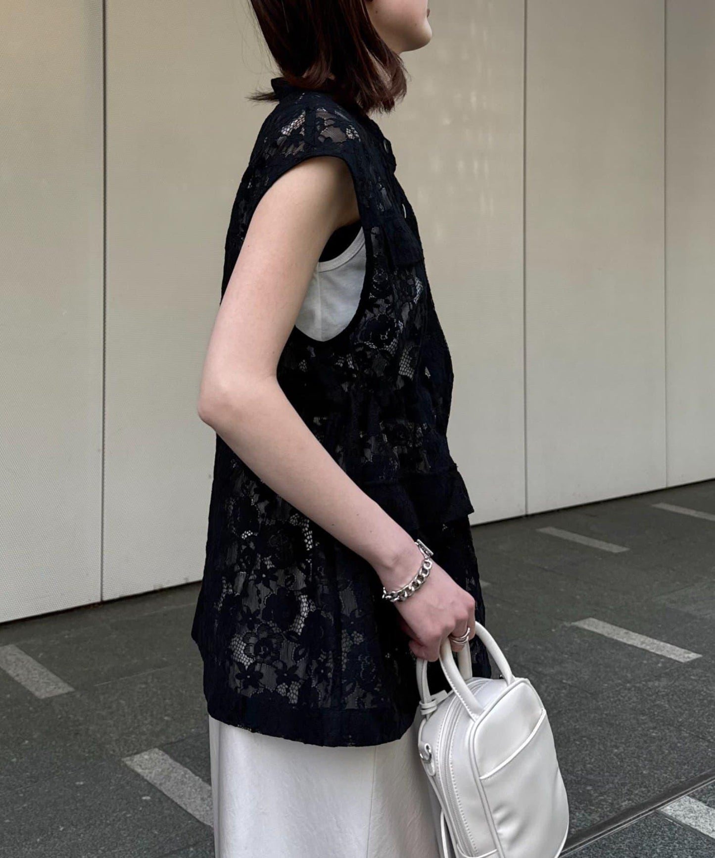 CIAOPANIC TYPY 蕾絲軍風背心