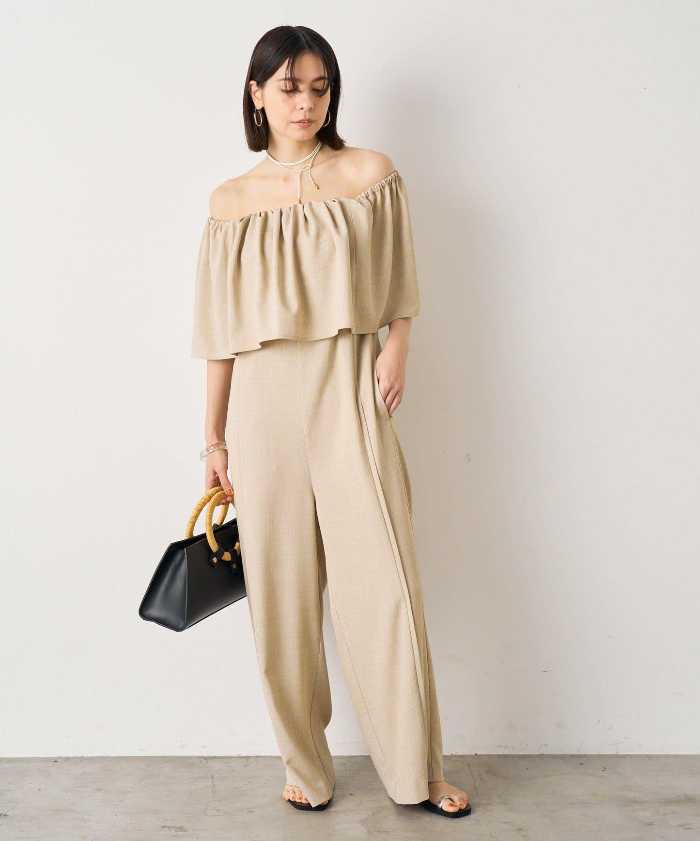 Loungedress 露肩設計 連體褲